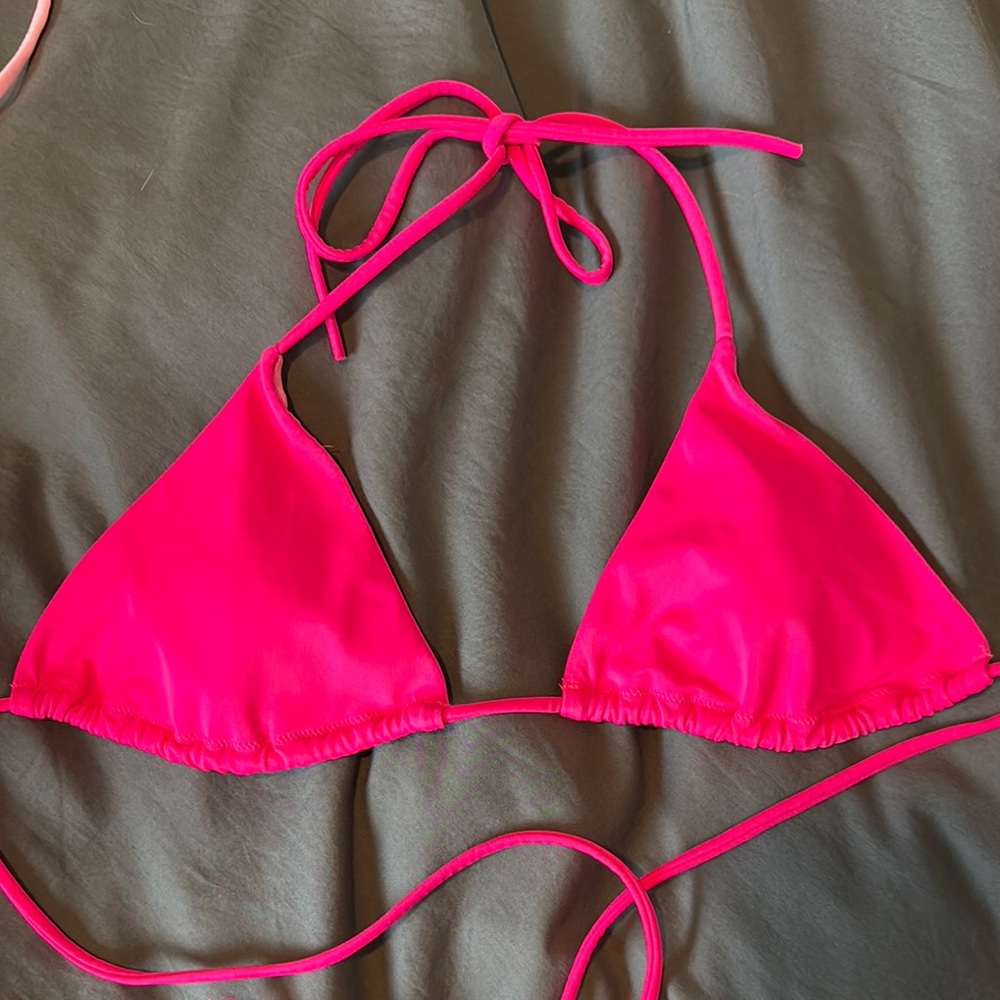 Victoria’s Secret Vibrant Pink Triangle Bikini Top